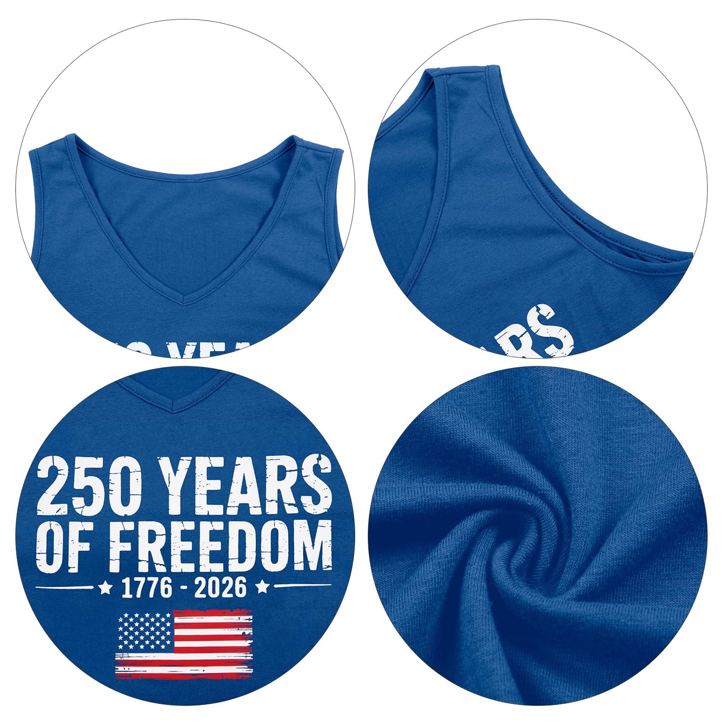 FLOYU 4th of July Dresses for Women Fourth of July Outfit 250 Years Anniversary Dress V Neck American Flag Sundresses