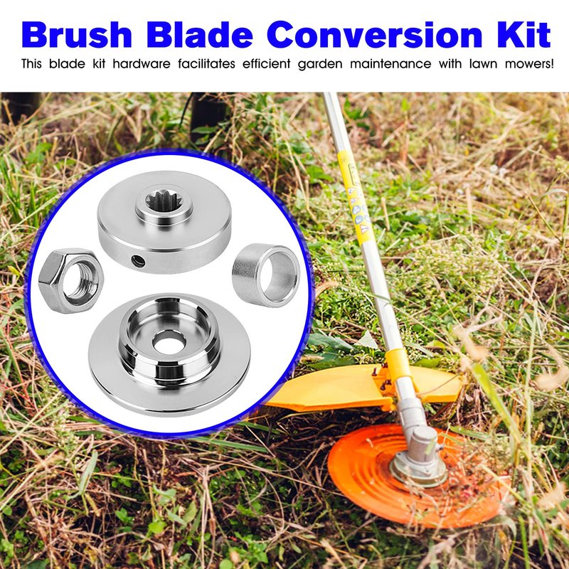 Trimmer Blade Kit Hardware Compatible with Echo SRM 225 Brush Blade Conversion Kit C535000160 C535000150, Replacement Echo Brush Cutter Attachment Fits All SRM Series Except The High Torque Version