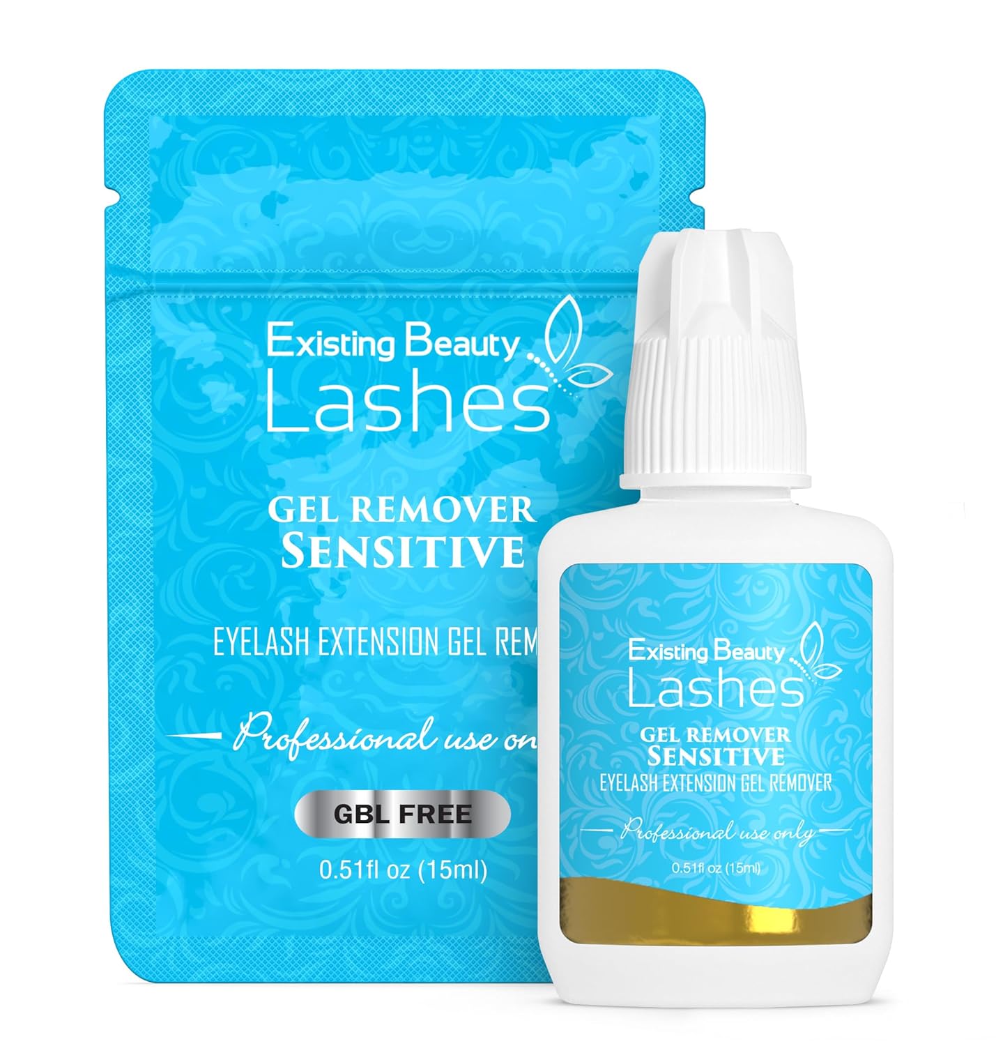 Sensitive Lash Remover Gel - GBL Free & Fast-Acting Formula | 15 ml (2 Pack)