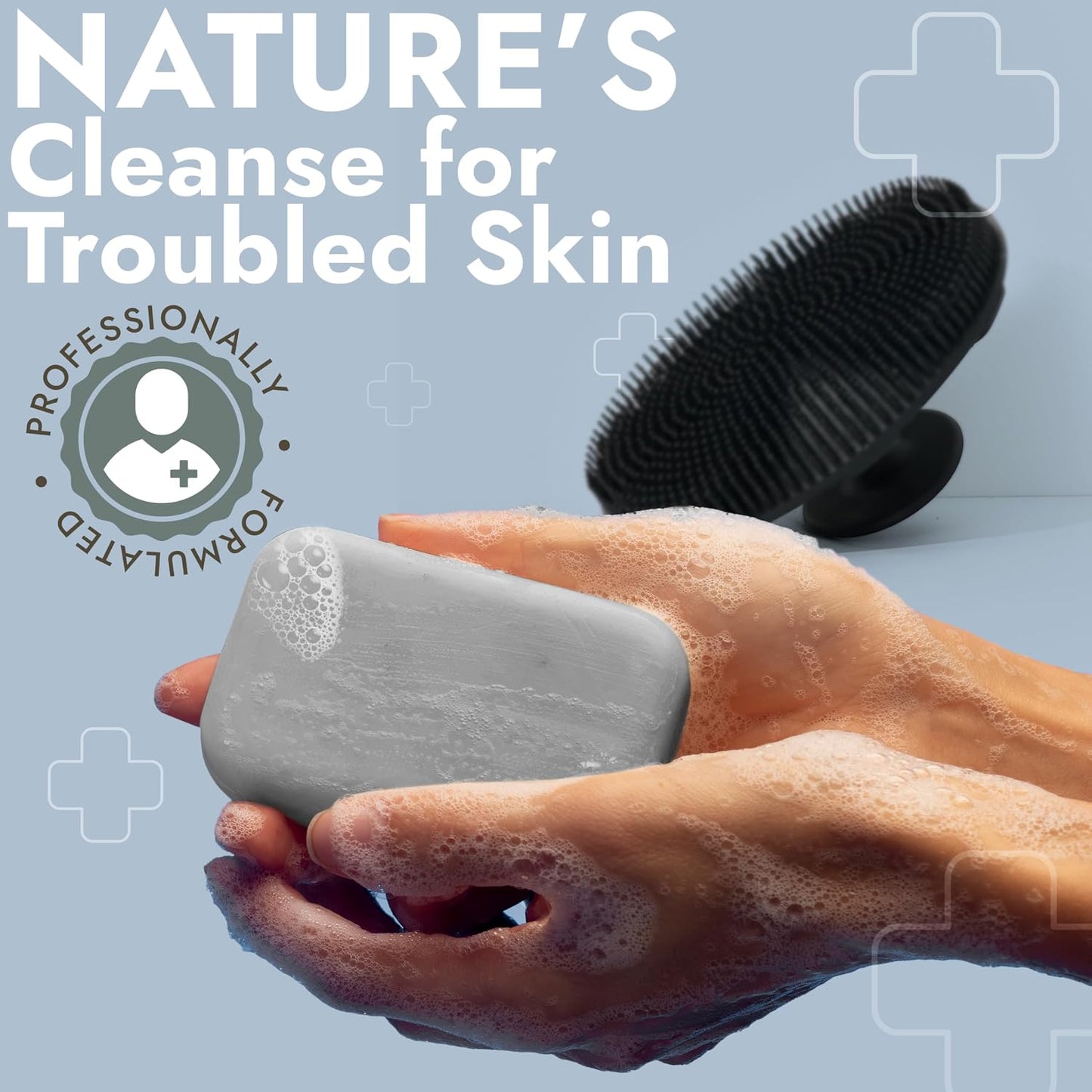 Terramed Jock Itch Treatment Bundle - Spray, Cream & Antifungal Soap for Fast Relief | Odor Control & Deep Exfoliation