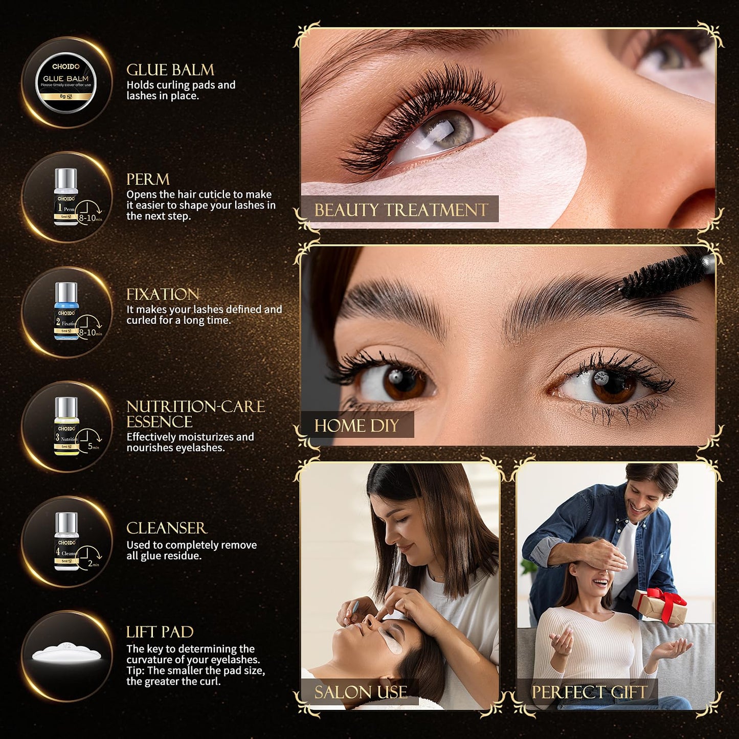 Lash Lift Kit - Professional Eyelash Curling Lash Extension, Eyebrow Lamination Kit