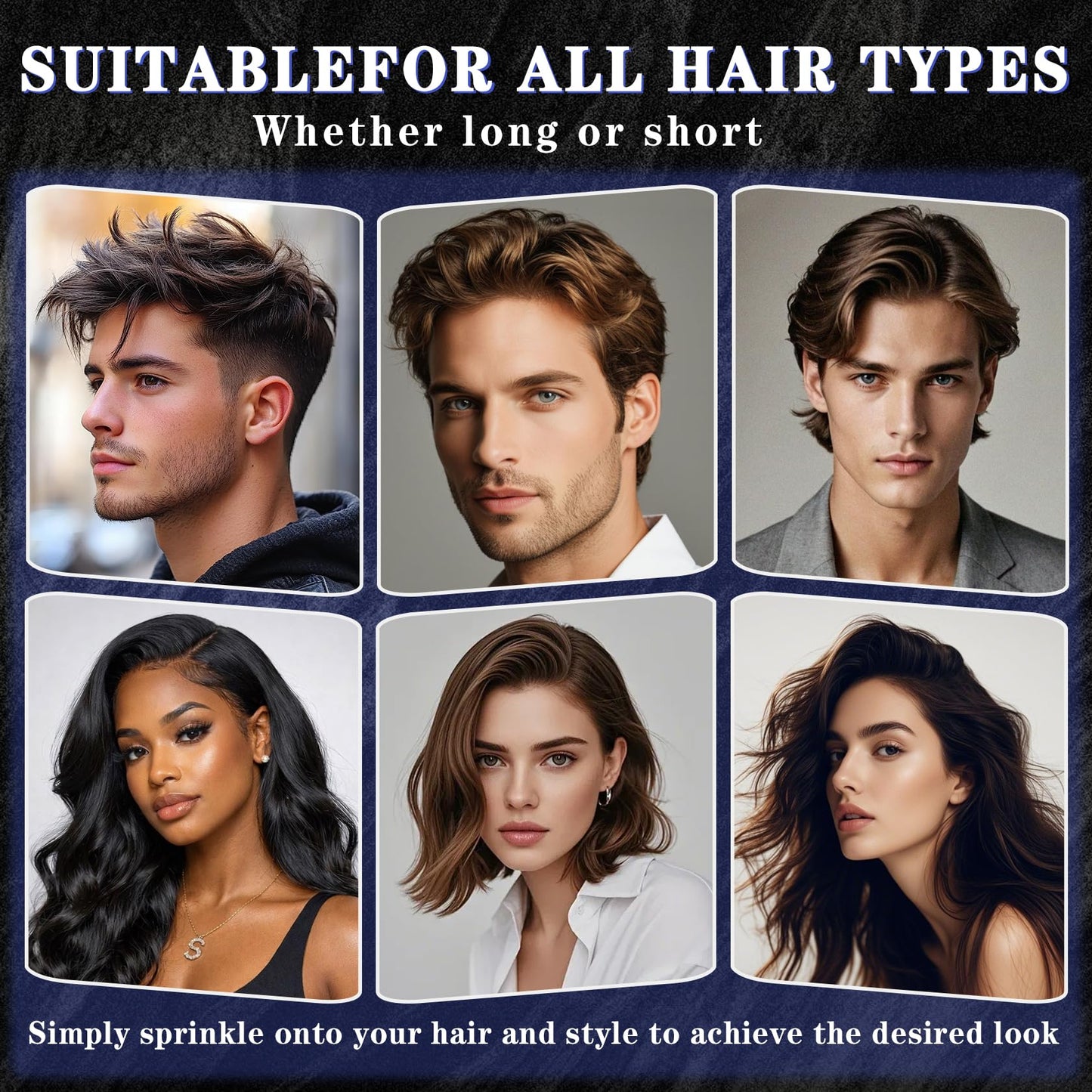 Rosawee Hair Styling Powder For Men Women Strong Hold Volumizing Powder Look Natural Thickness Volume Texture For All Hairstyles 1 pack