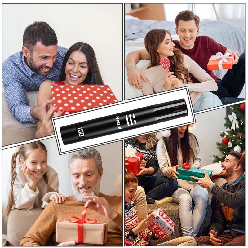 10 Pack Nose Hair Trimmer for Men & Women Professional Painless Eyebrow Facial Hair Trimmer for Male and Female Travel Ear and Nose Hair Clipper USB Rechargeable Trimmers with Digital Display
