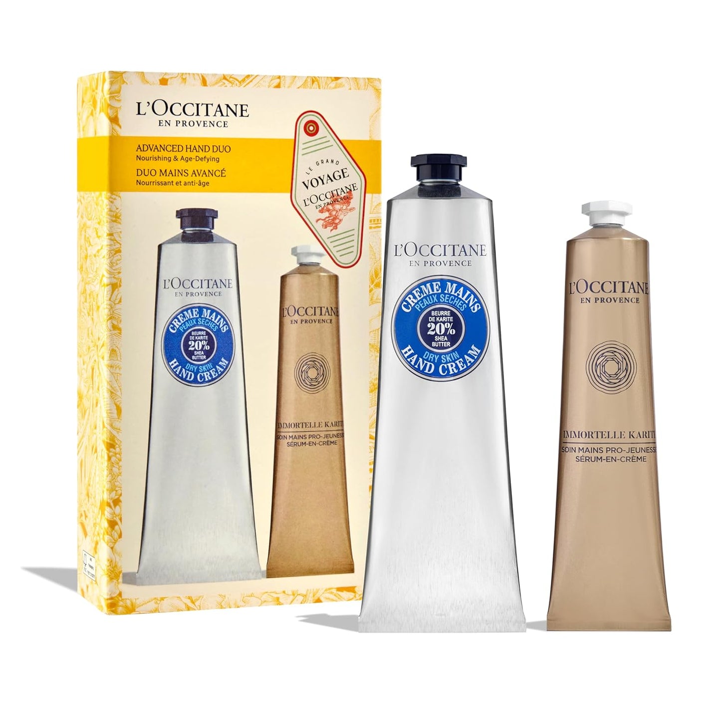 L’Occitane Nourishing Mani-Pedi Gift Set | Shea Butter Hand & Foot Cream Trio for Daily Self-Care