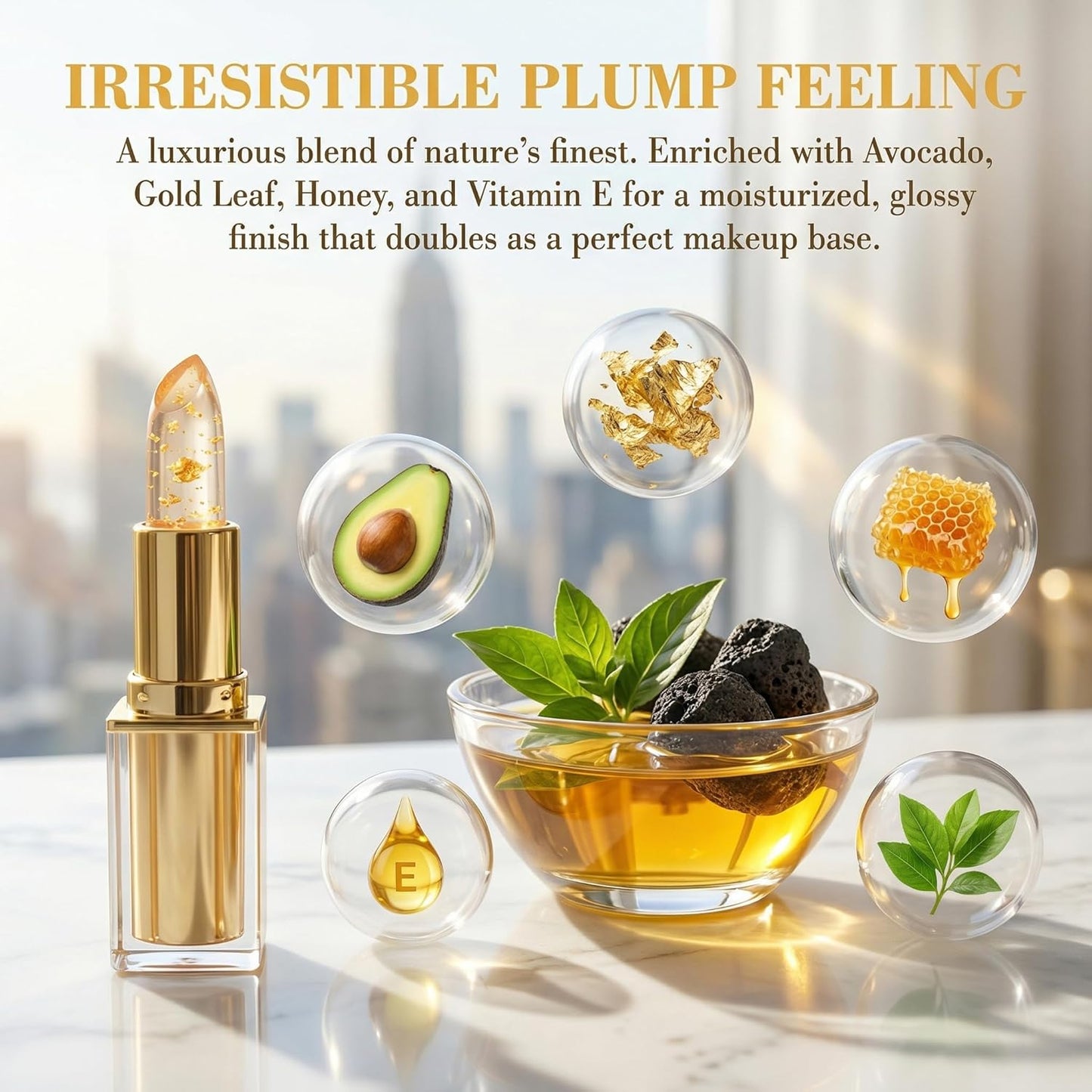 pH Adjusting Lipstick - Color-Changing Lip Gloss for Mature Women | Long-Lasting, Transferproof, Moisturizing (1 Pc)