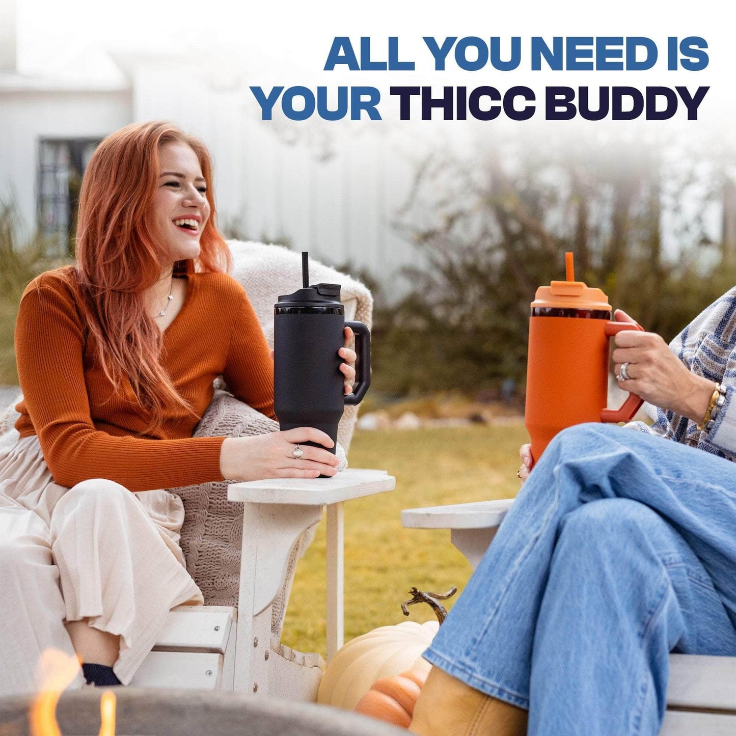 Frost Buddy Thicc Buddy 40oz Tumbler - Stainless Steel (Vanilla Ice Cream)