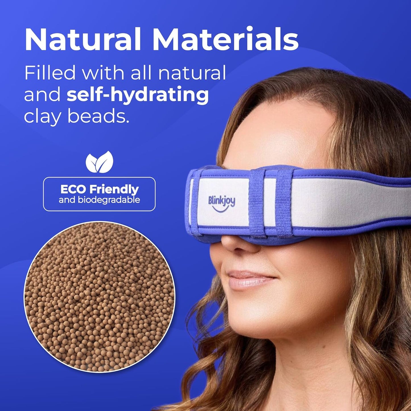 Moist Heated Eye Mask for Dry Eyes - Microwavable Warm Compress with Adjustable Strap | Reusable for Blepharitis & Stye Relief