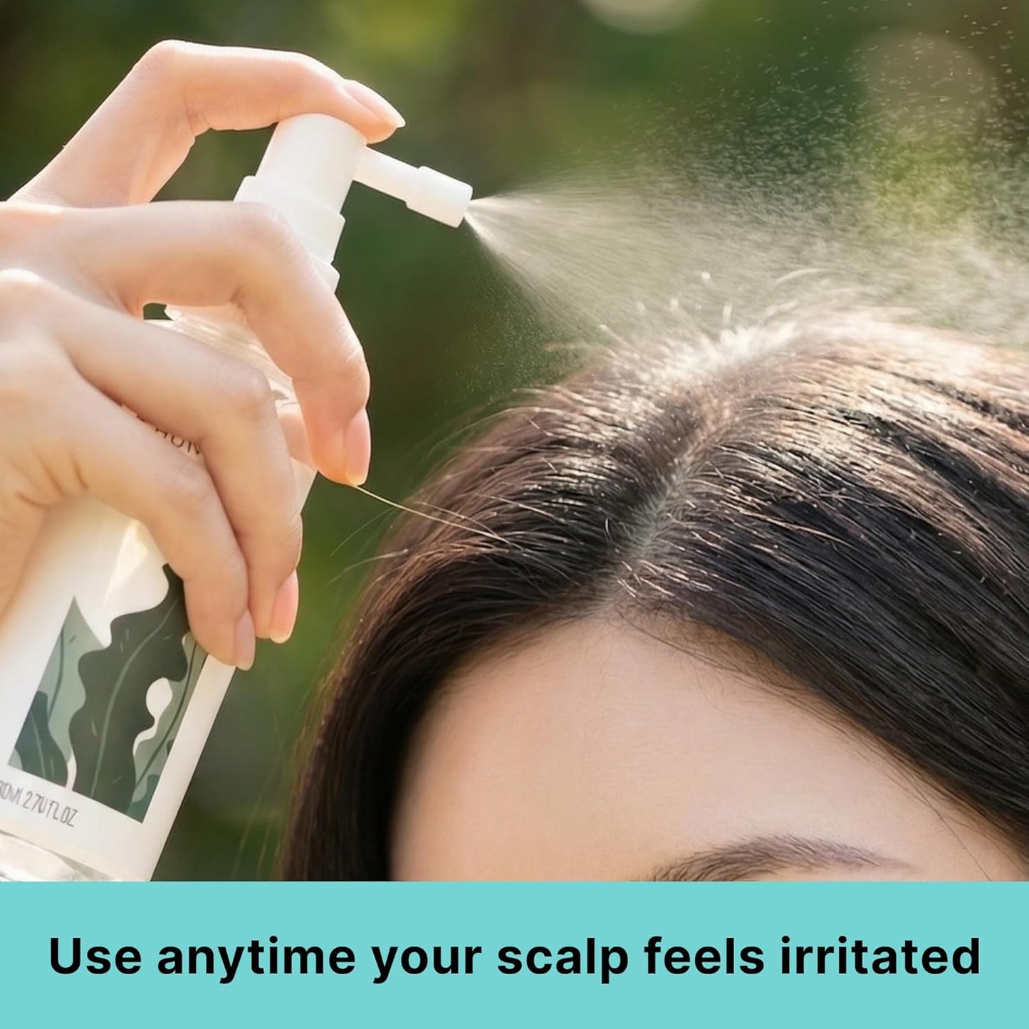 Kelp Scalp Treatment Spray - Soothing Relief for Itchy & Sensitive Scalp | Lightweight Korean Leave-In, 80ml