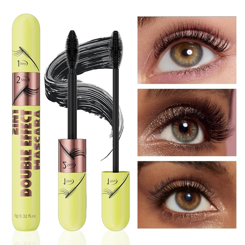 Black Tubing Mascara for Volume & Length - Waterproof, No Smudge Formula for Soft, Full Lashes