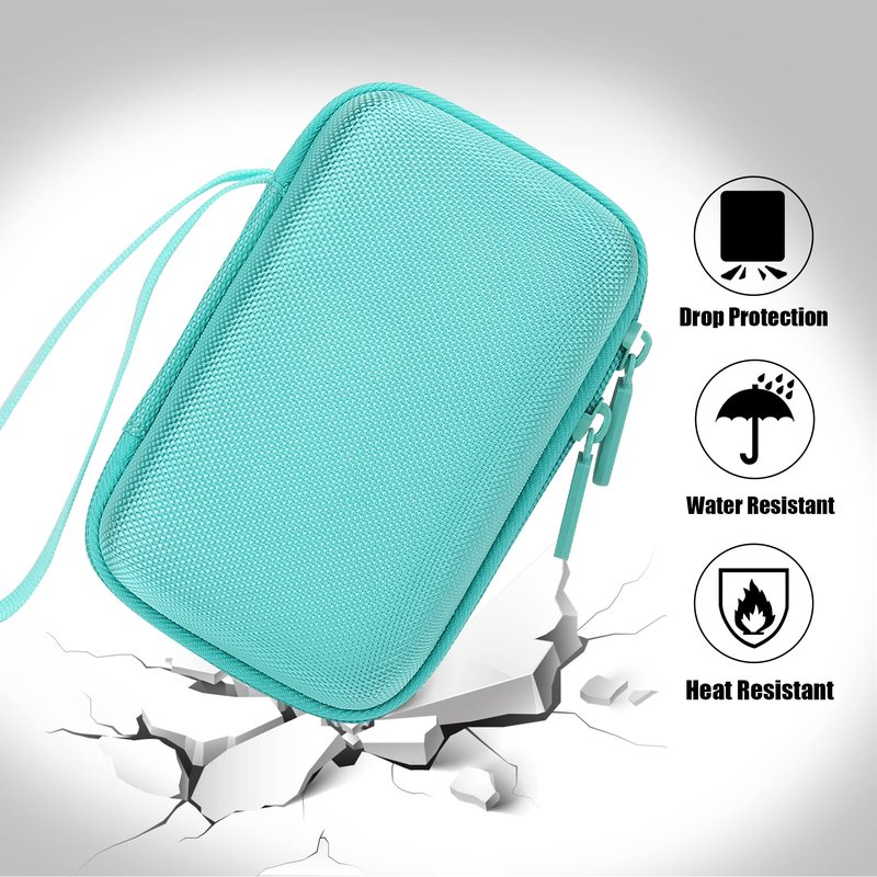 Aenllosi Hard Storage Case Compatible with Phomemo D30 Bluetooth Wireless Mini Label Printer.(Only Case,Green )
