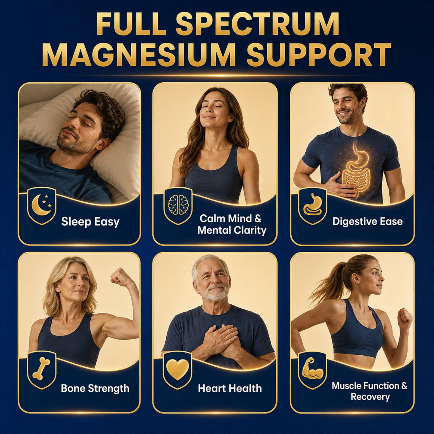 Magnesium Glycinate 500mg, 12-in-1 High Absorption Magnesium Complex Supplement with Citrate, Taurate & Orotate, Supports Relaxation, Sleep, Muscle, Heart, Bone & Nerve Health, 120 Vegan Capsules