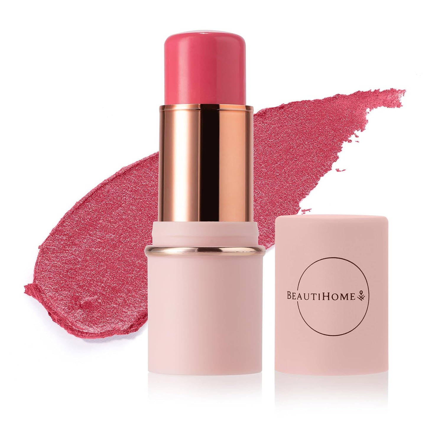 Multistick Cream Blush for Cheeks & Lips - Easy to Apply, Nourishing Formula | True Red, Compact Travel Size