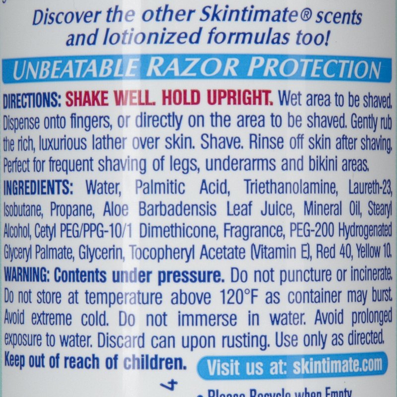 Skintimate Skin Therapy Moisturizing Shave Cream for Women Sensitive Skin with Vitamin E - 10 Ounce (Pack of 6)