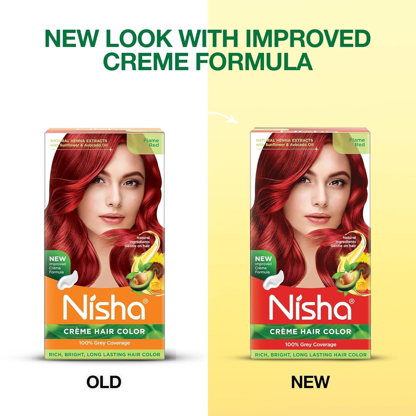 Nisha Creme Hair Color - Permanent Flame Red Hair Dye | 5.07 Fl Oz, Single Pack