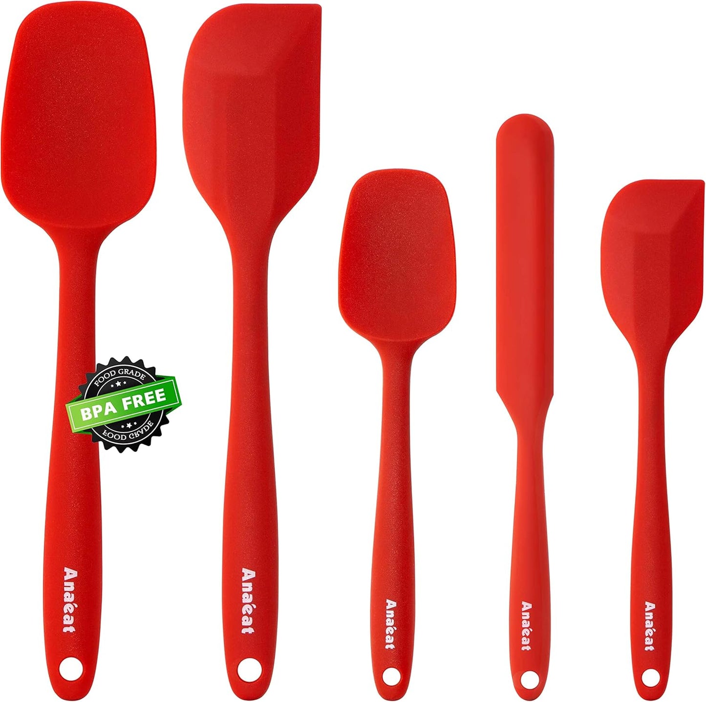 Mini Silicone Spatulas Set of 4 - Multifunctional Kitchen Scrapers for Jam, Cosmetics & More | Colorful, Reusable