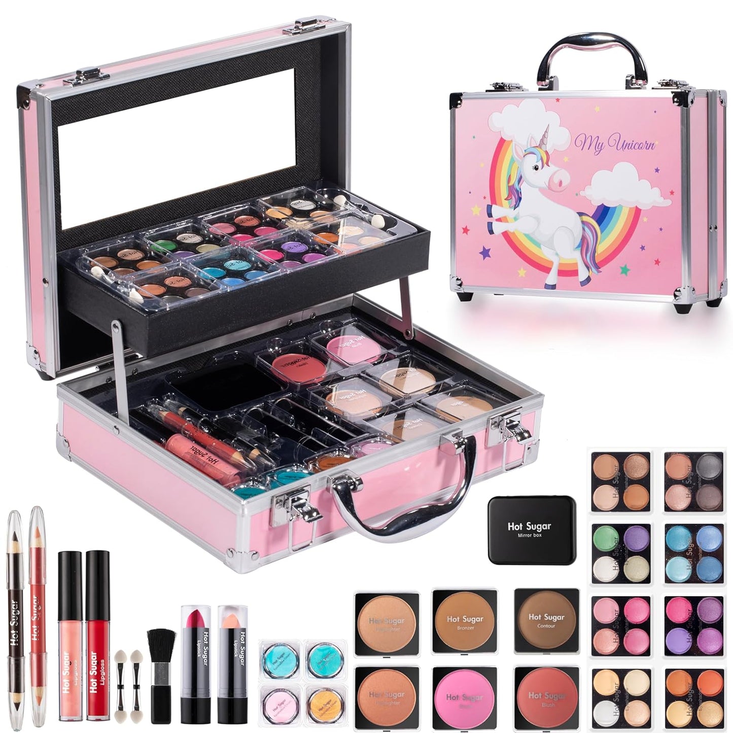 Ultimate All-in-One Makeup Kit for Teen Girls | 52 Shades & Accessories in Purple Love