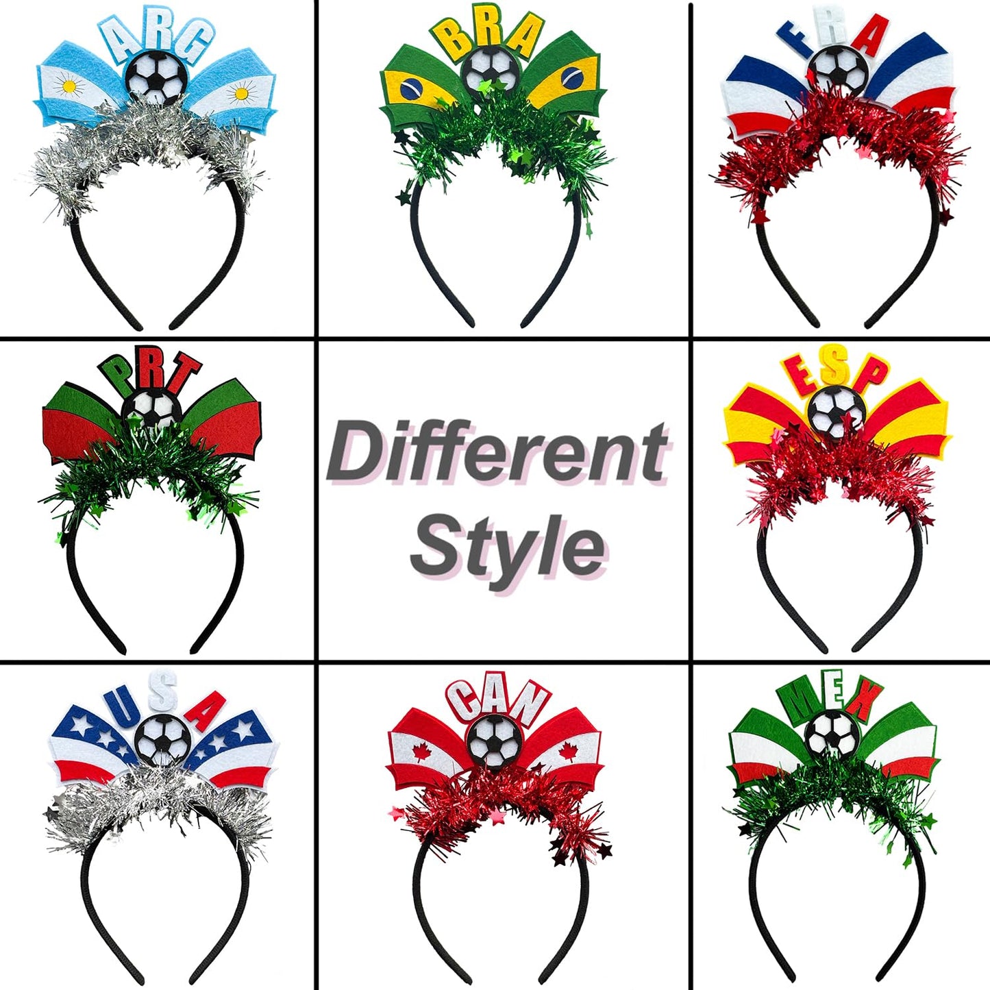 KASOICRA France Flag Headband Football Hair Hoops World Cup Party Headbands for Soccer Fans for Soccers Accessories Women Men Soccers Hair Bands Game Day Sports Hair Decoration 1Pcs