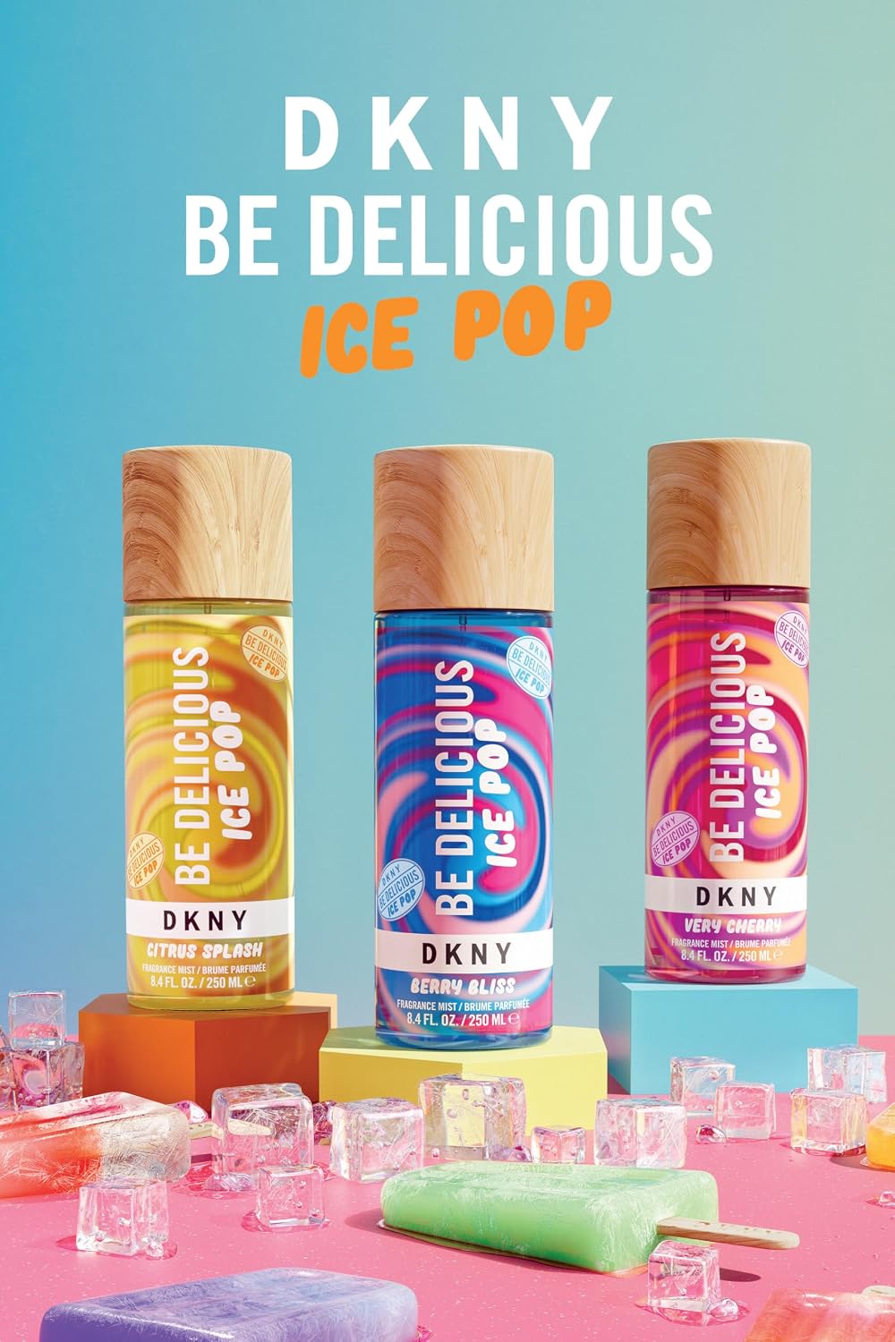 Be Delicious Ice Pop Fragrance Mist for Women - Citrus Splash, 8.4 Fl. Oz.