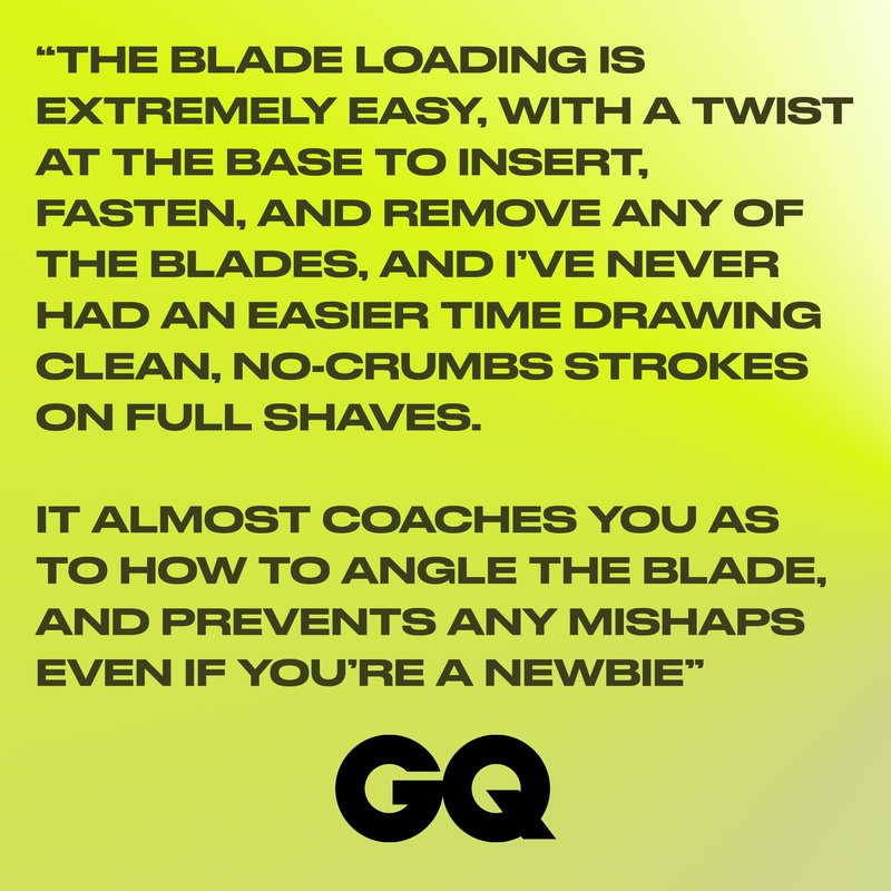 Leaf Shave | Twig Razor, Mercury - All-Metal, Eco-Friendly Shaver for Men & Women; Includes 5 Stainless Steel Single-Edge Blades; Recommended for Face Shaving Lighter Hair and Sensitive Skin
