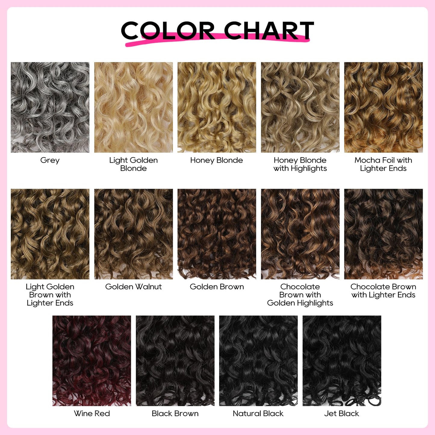 REECHO Curly Hair Extensions - 4PCS 18" GoGo Clip in Hair Extensions 100% Super Protein Hairpieces with Invisible Lace Weft Silky Soft Natural Look for Women - Golden Walnut