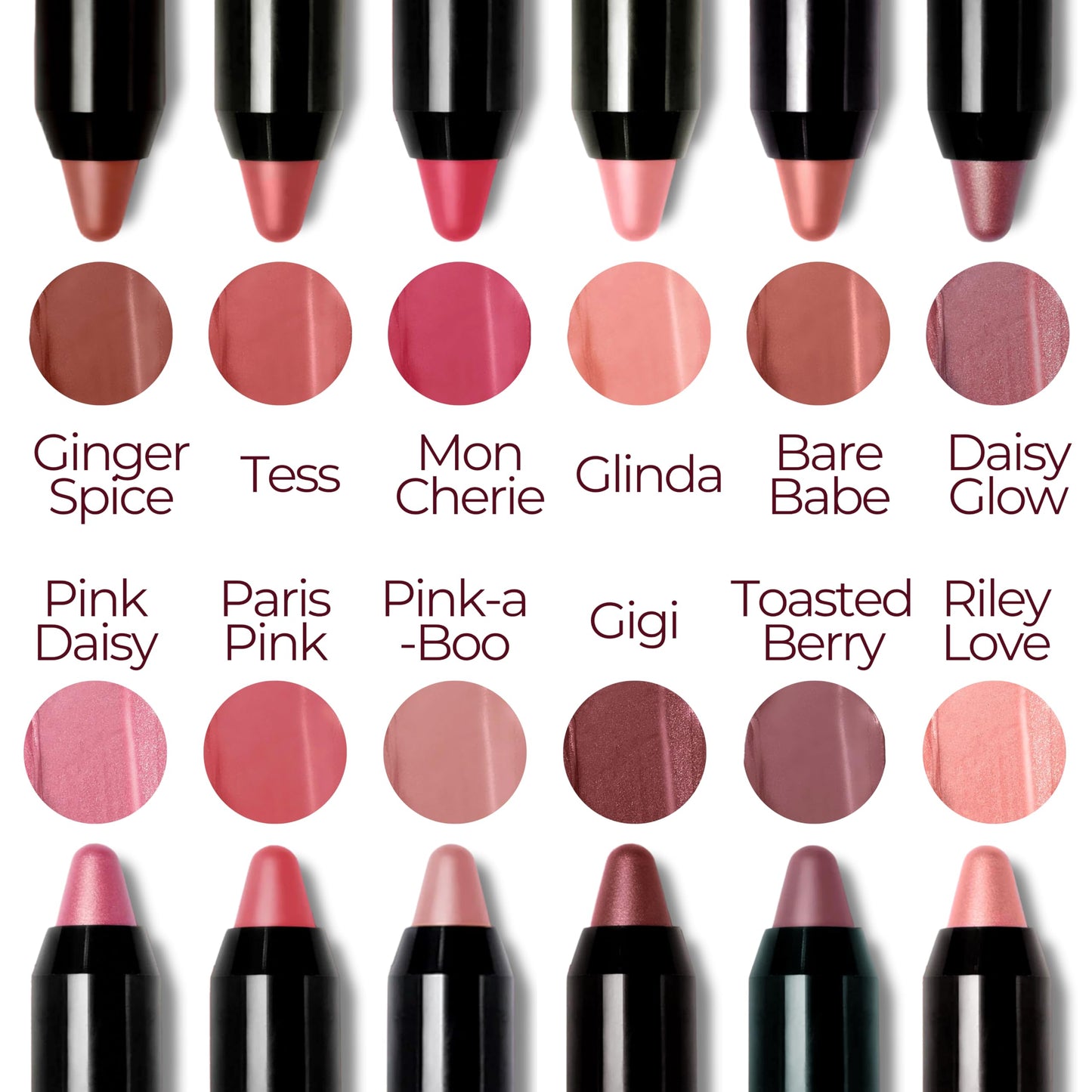 Mommy Makeup Triple Sticks Lipstick, Cream Blush & Treatment All-In-One with Shea & Cocoa Butter - Soft & Creamy Moisturizing Lip Crayon For Lips & Cheeks (Pink Daisy)