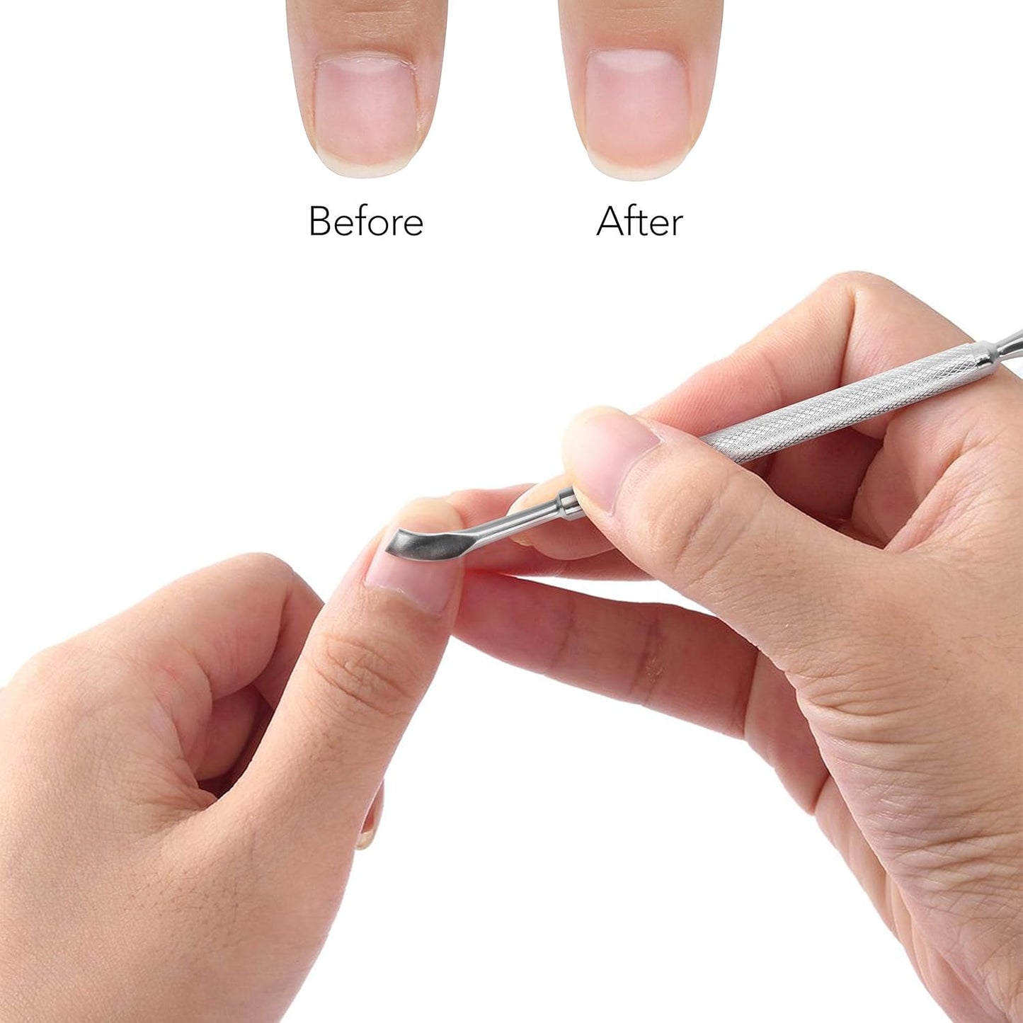 Cuticle Pusher Tool - Nail Art & UV Gel Polish Remover for Manicure | Cuticle Trimmer & Cleaner