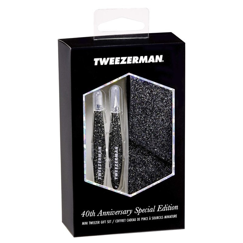 Tweezerman 40th Anniversary Mini Slant & Point Tweezer With Case