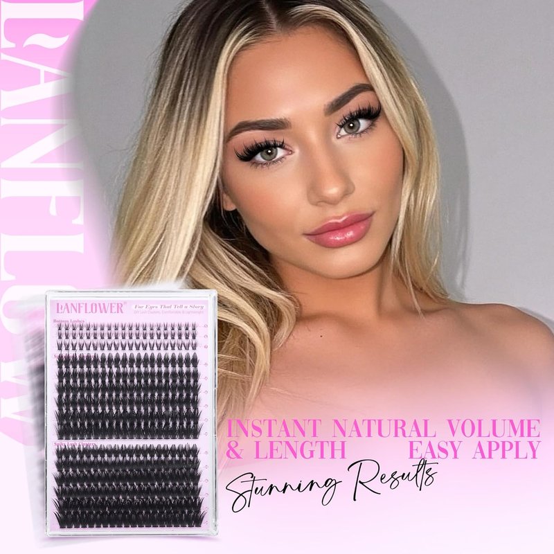 Manga Eyelash Clusters - Spiky D Curve Extensions for Wispy Lashes | 12-20mm Individual Fairy Lashes