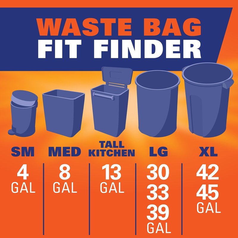 Hefty Ultra Strong 13 Gallon Trash Bags, Tall Kitchen Trash Bags 13 Gallon Size, Resist Leaks, Punctures, and Rips, Continuous Odor Control, Purple, Fabuloso Scent, 110 Bags