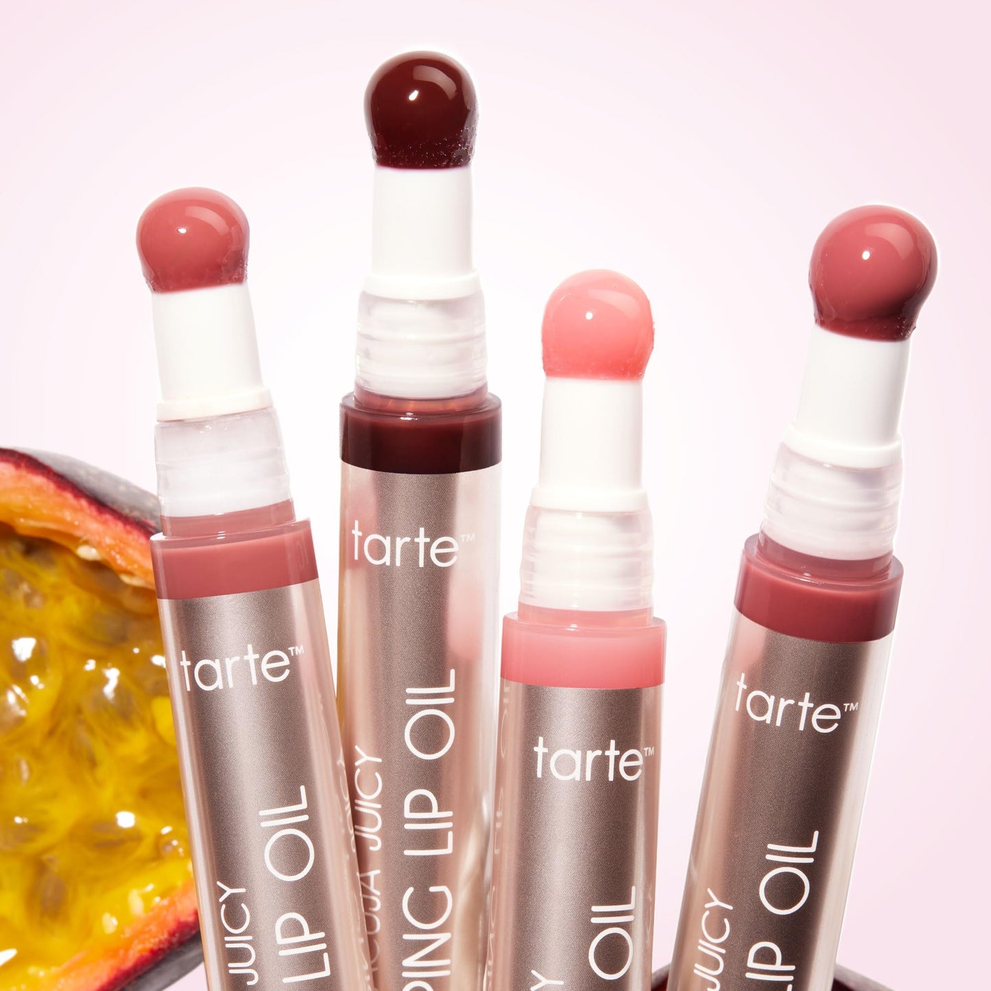 tarte maracuja juicy plumping lip oil - Hydrating & Volumizing Lip Plumper Gloss Balm with Nourishing Hyaluronic Acid, Plumps & Moisturizes, Vegan & Cruelty-Free, full size, shimmering brown sugar