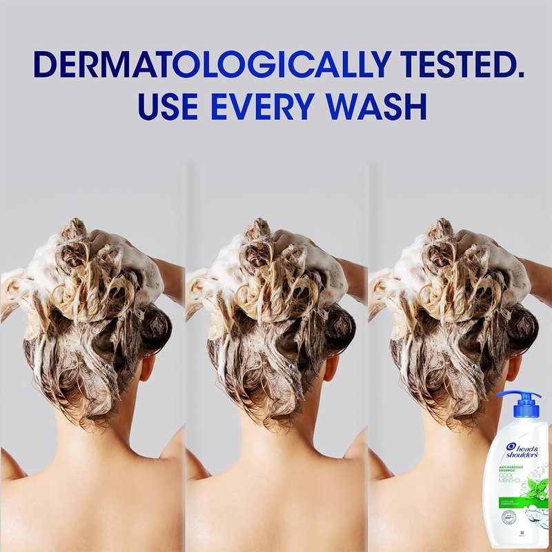 Head & Shoulders Anti Dandruff Shampoo - Cool Menthol Scent | 22 oz Pump Bottles, 2 Pack for All Hair Types