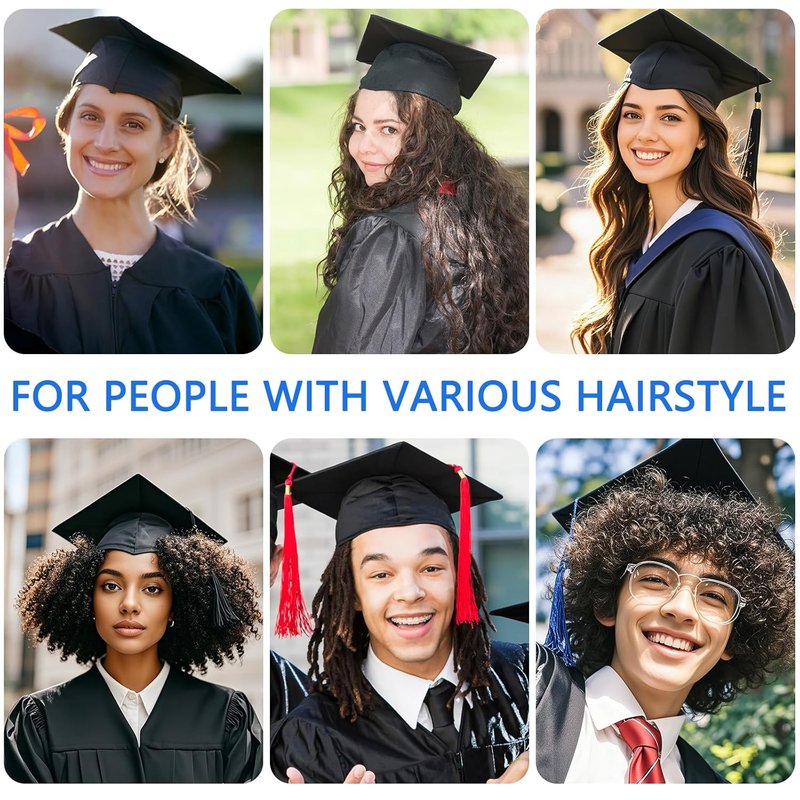 Graduation Cap Headband Insert - Firm Anti-Fall Hair Band | 2 Pcs for DIY Gifts