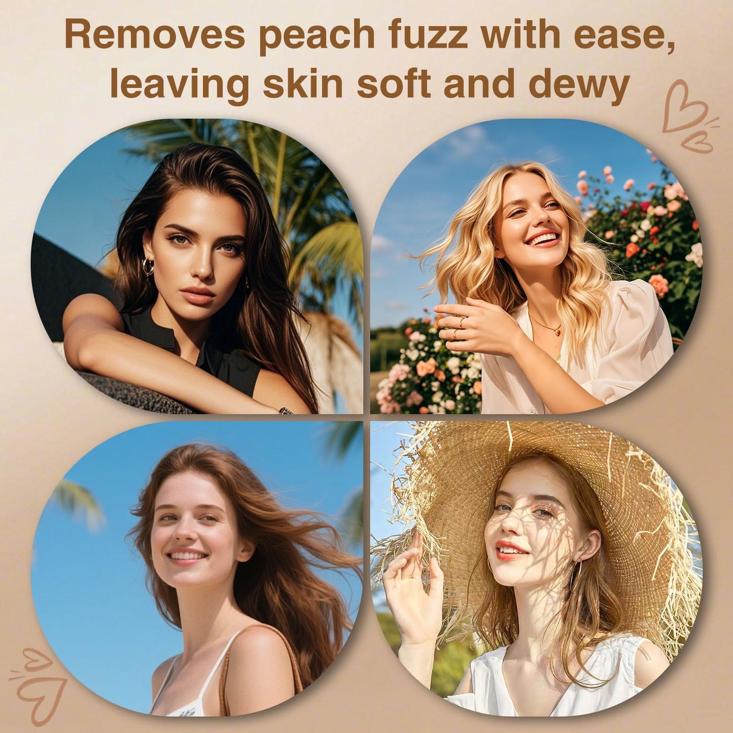 Gen 3 Replacement Heads for Flawless Facial Hair Remover,Razor Heads Compatible with Finishing Touch Flawless Facial Hair Remover,Shaver Head Replacement Blades for Facial Hair Removal for Women