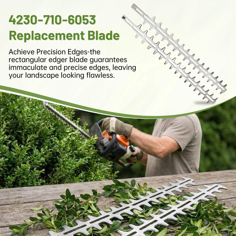 20" Hedge Trimmer Blade 4230-710-6053, Compatible with S tihl HL30 HL45 HL73 HL75 HL100 HL95 HEL600 HEL700 HL-KM, Replace 4230-710-6002 4230-710-6050, Pair of 2