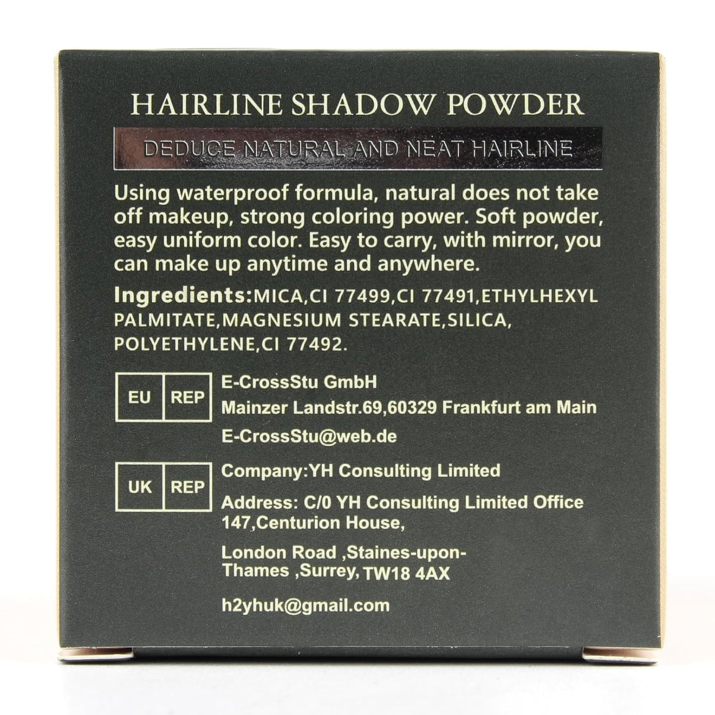 Root Touch Up Powder - Instant Hairline Coverage for Gray Hair & Thinning Areas | Dark Brown, 0.14 Ounce