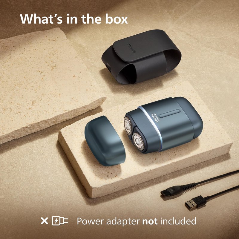 Philips Norelco Shaver 700 Series - Compact Electric Shaver, Lift & Cut System, Dual SteelPrecision Blades, 4D Flex Heads, Wet & Dry Shave, Travel Case, Model S794/94