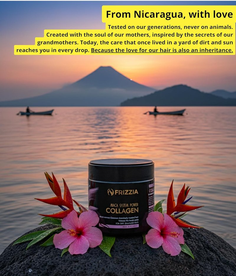 Collagen Hair Mask - Argan Oil & Maca for Hydration | Anti-Frizz Treatment for Dry, Damaged Hair - 500 ml