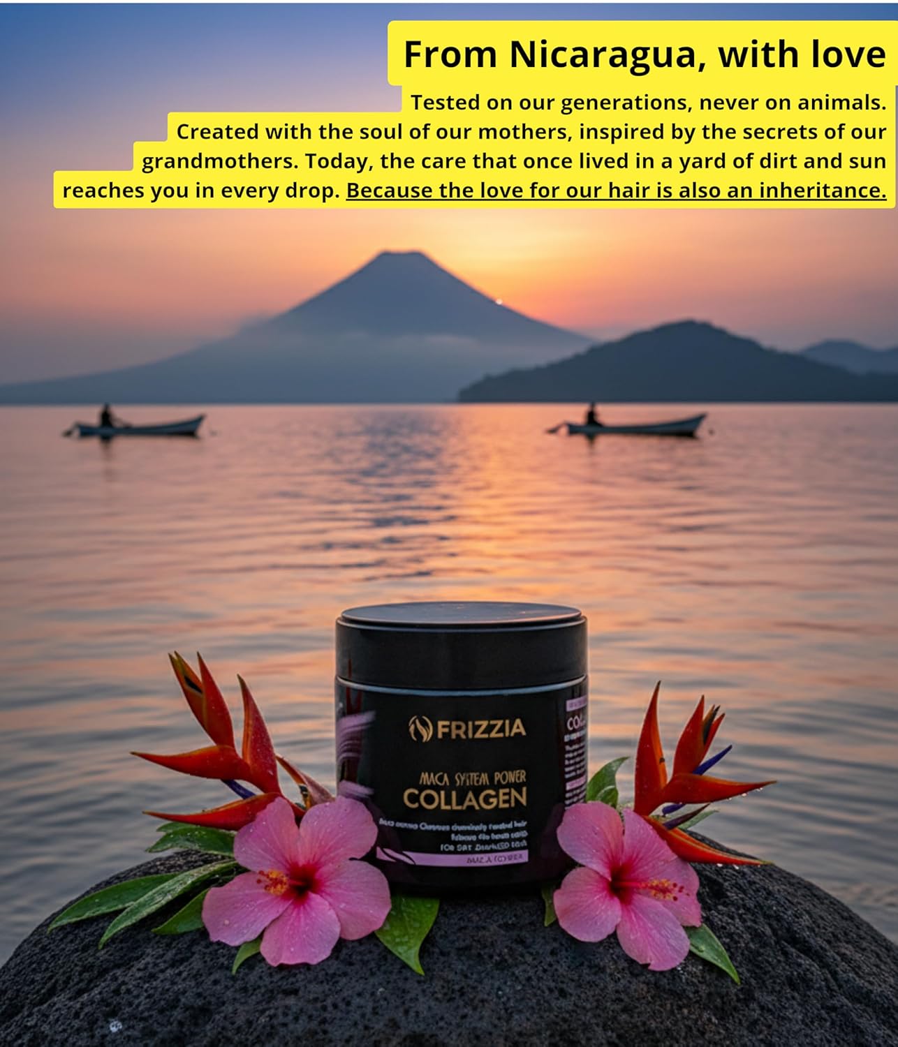 Collagen Hair Mask - Argan Oil & Maca for Hydration | Anti-Frizz Treatment for Dry, Damaged Hair - 500 ml