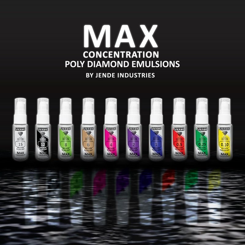 Jende 2 Micron Max Poly Diamond Stropping Emulsion 20ml, Premium Stropping emulsion