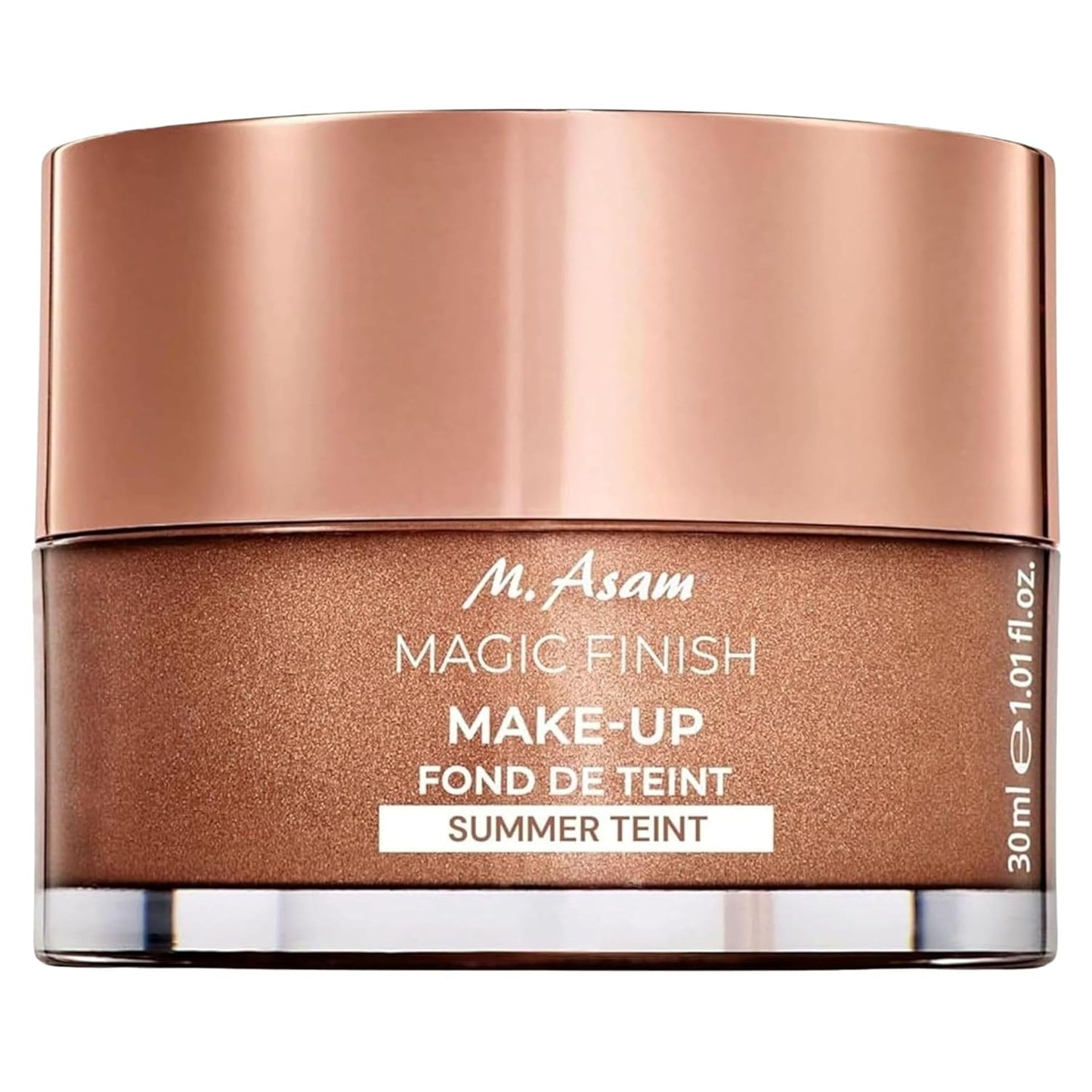 M. Asam Magic Finish Make-Up Mousse - 4-in-1 Primer, Foundation & Concealer | Vegan, Buildable Coverage for Light to Medium Skin Tones (1.01 Fl Oz)