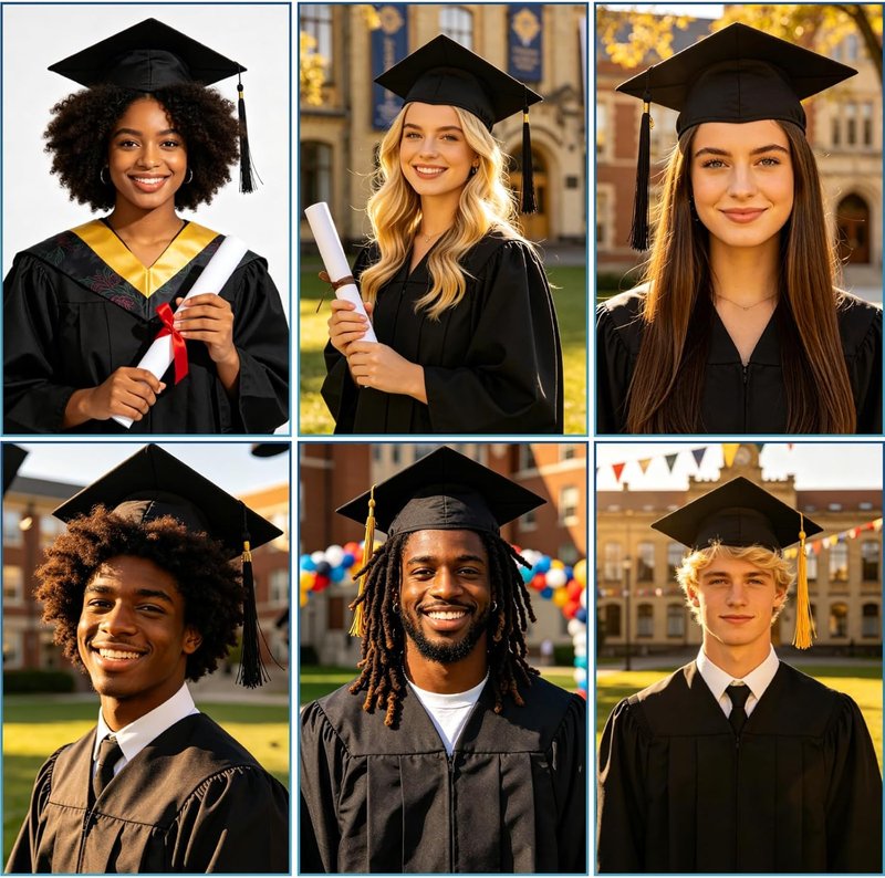 Graduation Cap Headband - Firm Anti-Fall Hair Band for Secure Fit | Hat Accessory