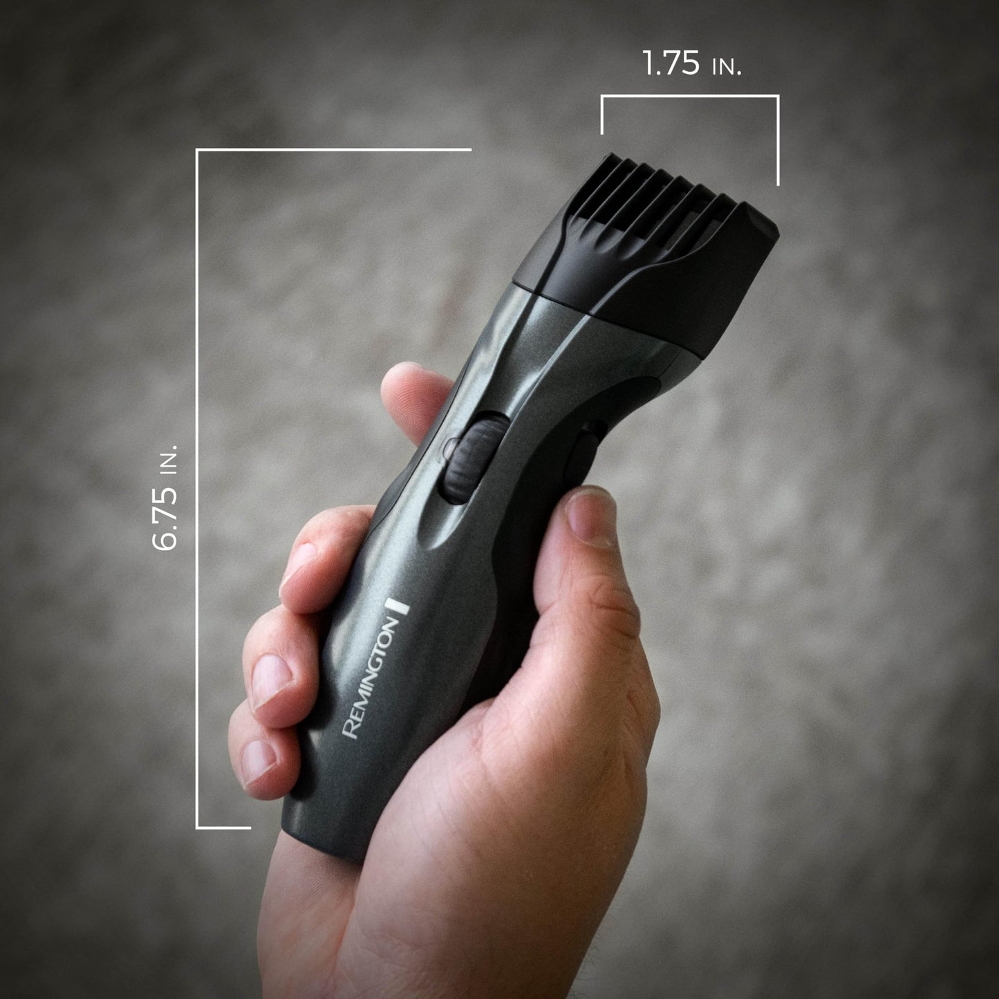 Remington Beard Trimmer for Men, Cordless Groomer, Ceramic-Coated Blades, Adjustable Zoom Wheel (1–18mm), 9 Length Settings, Pop-Up Detail Trimmer, Rechargeable