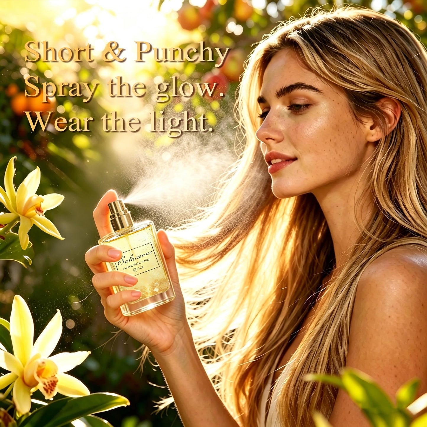 NP NATURES PHILOSOPHY 2-in-1 Hair Perfume Oil, Leave-in Serum Shine Mist for Women, Anti-Frizz Smoothing Spray with Jojoba Oil, Long Lasting Scent Layering Portable Travel Size 1.7 Fl Oz Solarienne