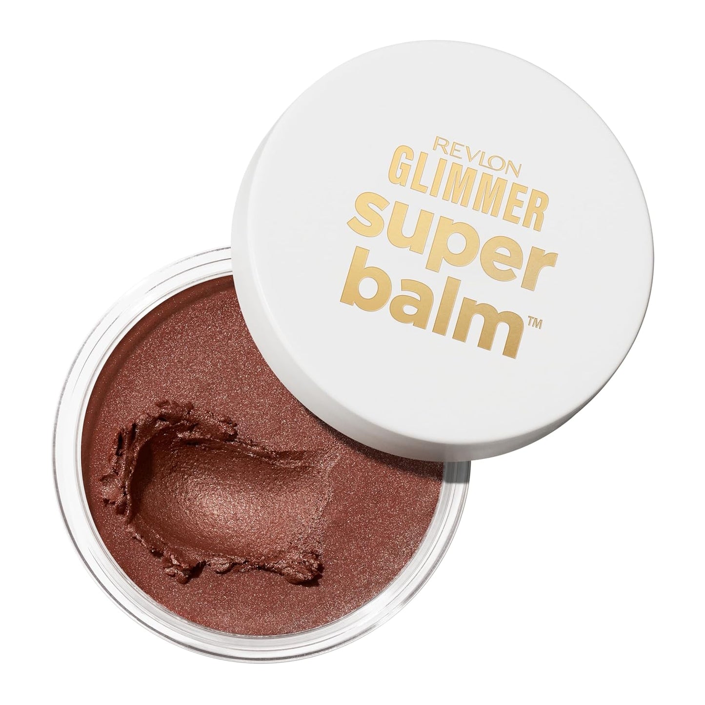 Revlon Glimmer Super Balm - Multi-Use Glow Face Makeup | Cream Bronzer, Highlighter & Blush, 006 Bronze Noir, 0.06 oz