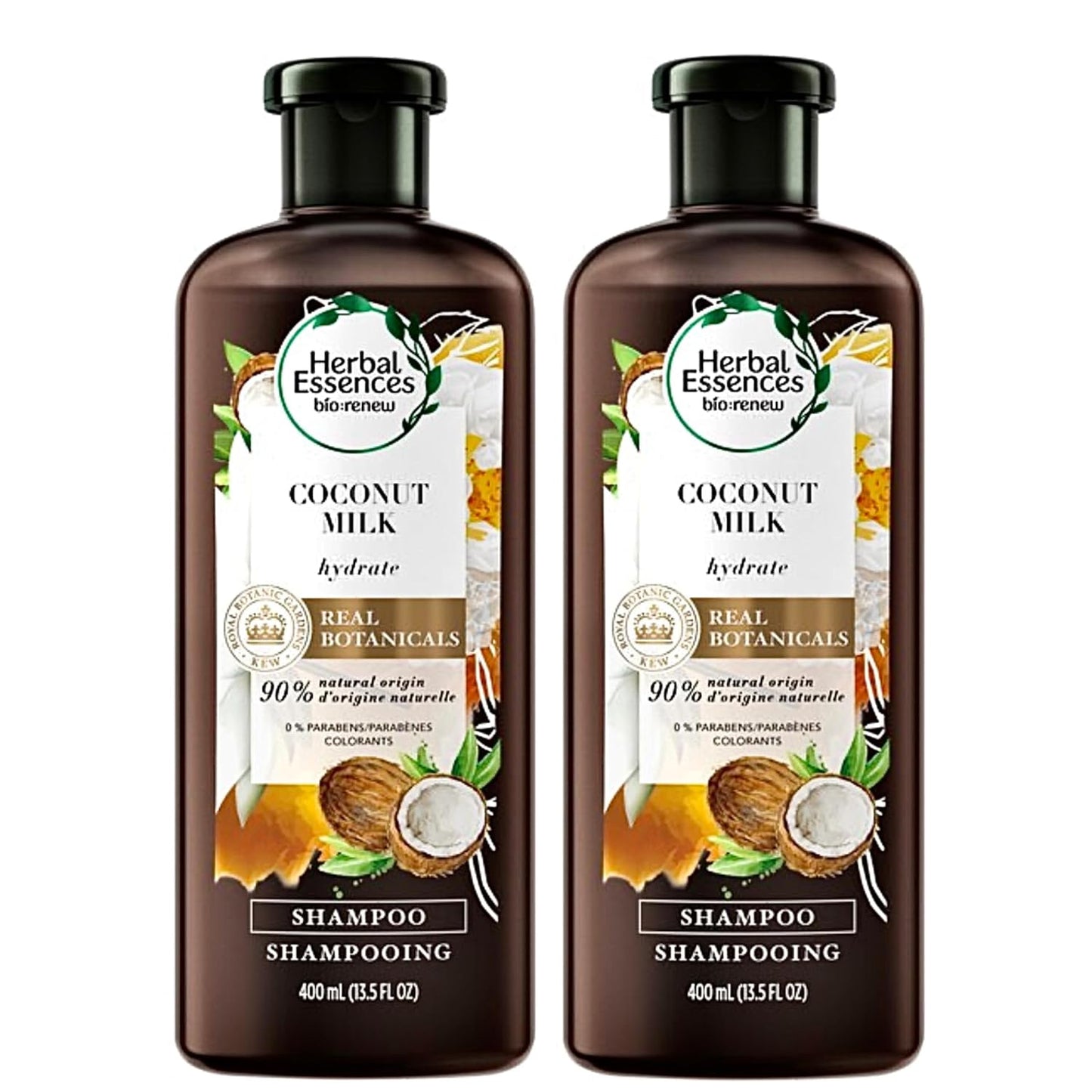 Herbal Essences Conditioner for Color Treated Hair - Coconut Milk BioRenew | 13.5 FL OZ (Pack of 2)