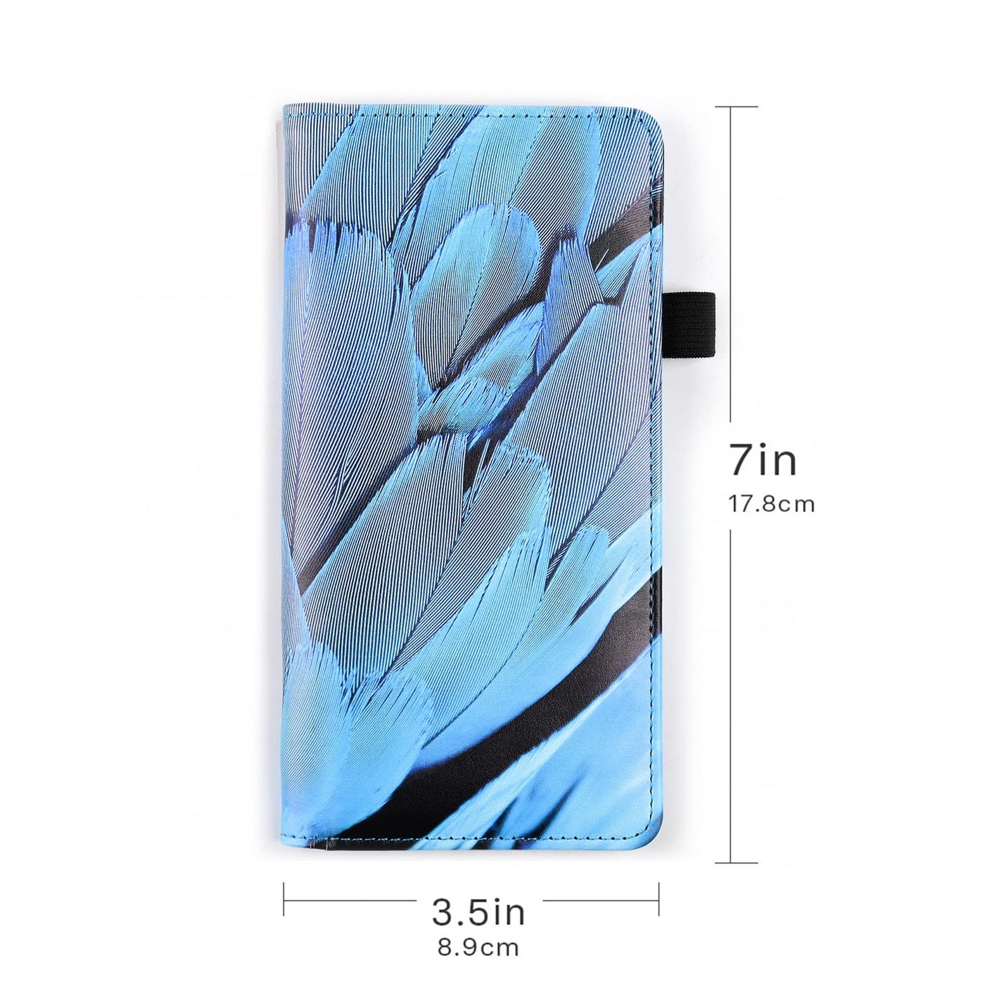 menesia Checkbook Cover for Men & Women RFID Leather Check Book Holder Wallet(White Marble)