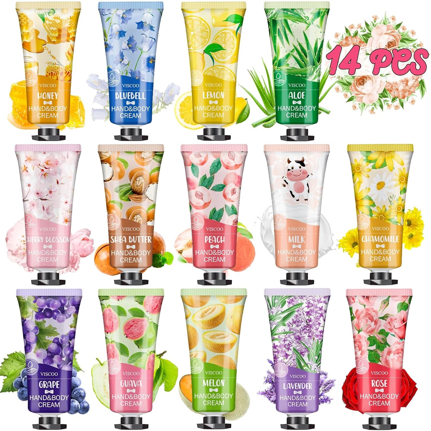 Hand Cream Gift Set - 42 Pack Moisturizing Mini Lotions for Women | Perfect Teacher Appreciation & Graduation Gifts
