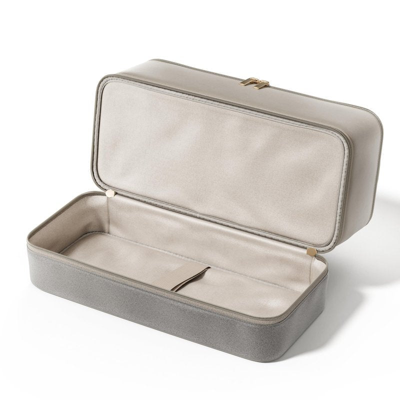 BellaBag for Dyson Airwrap Travel Case, Shark Flex Style Case, Hair Dryer Travel Bag, Shark Hair Dryer Storage, Airstraight Air Wrap Flexstyle Fusion Organizer, Dyson Travel Bag (Beige & Gray)