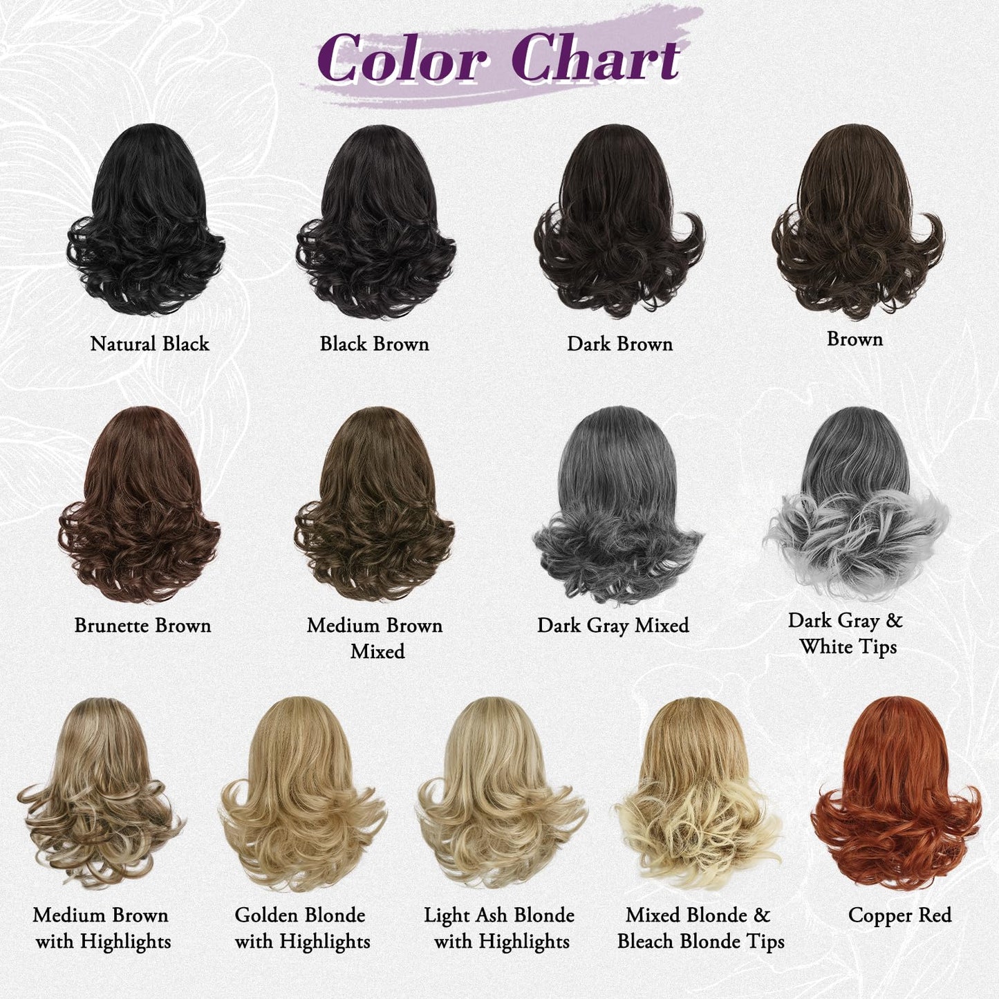 BARSDAR Short Gray Ponytail Extension - 10 Inch Wavy Drawstring Ponytail Hair Extensions for Women - Synthetic Comb Clip in Ponytail Hairpieces Fake Pony Tails Daily - Dark Gray Mixed