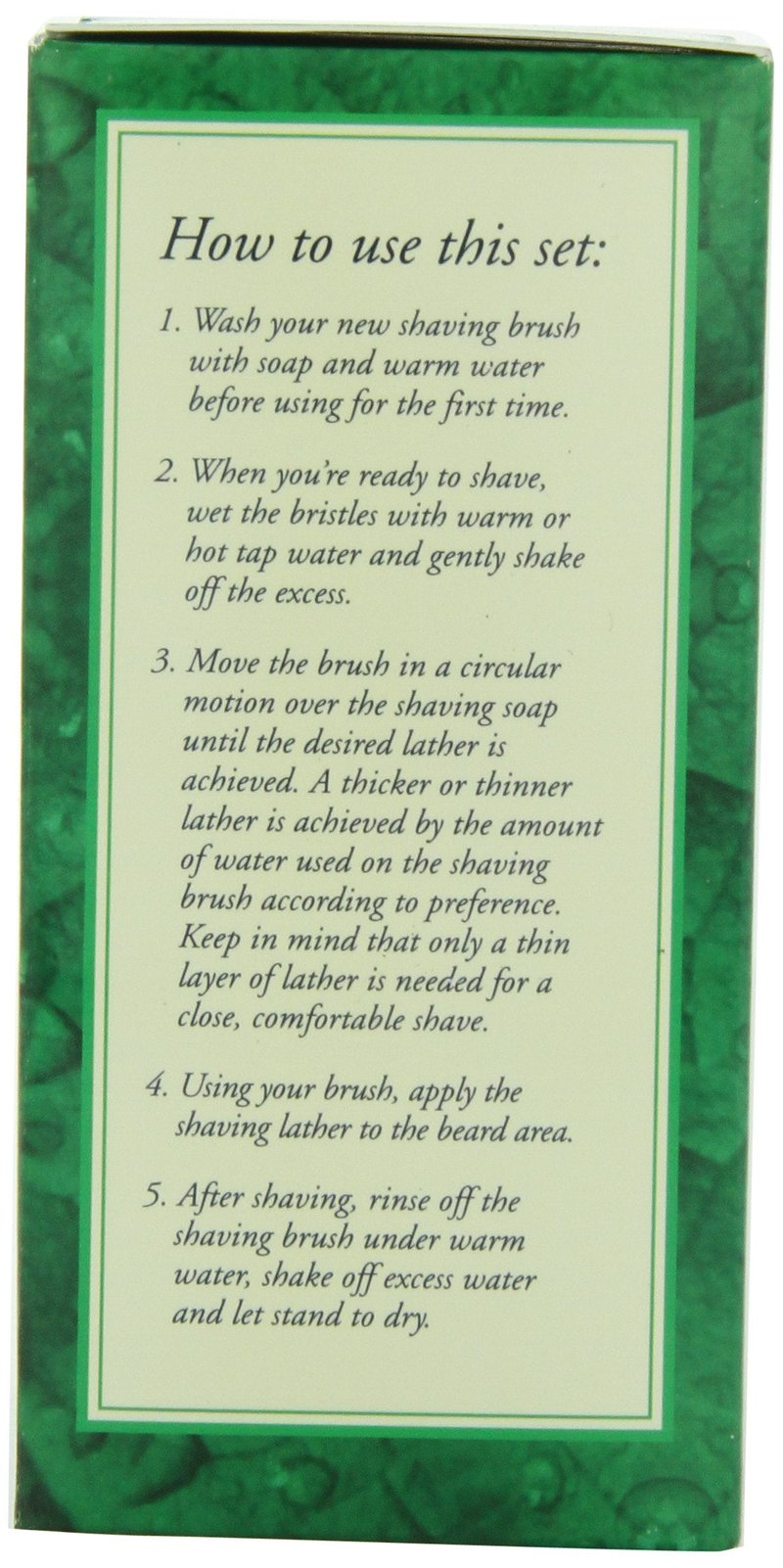 Van Der Hagen Premium Shave Set (2.5 oz. Soap, Bowl, Brush)